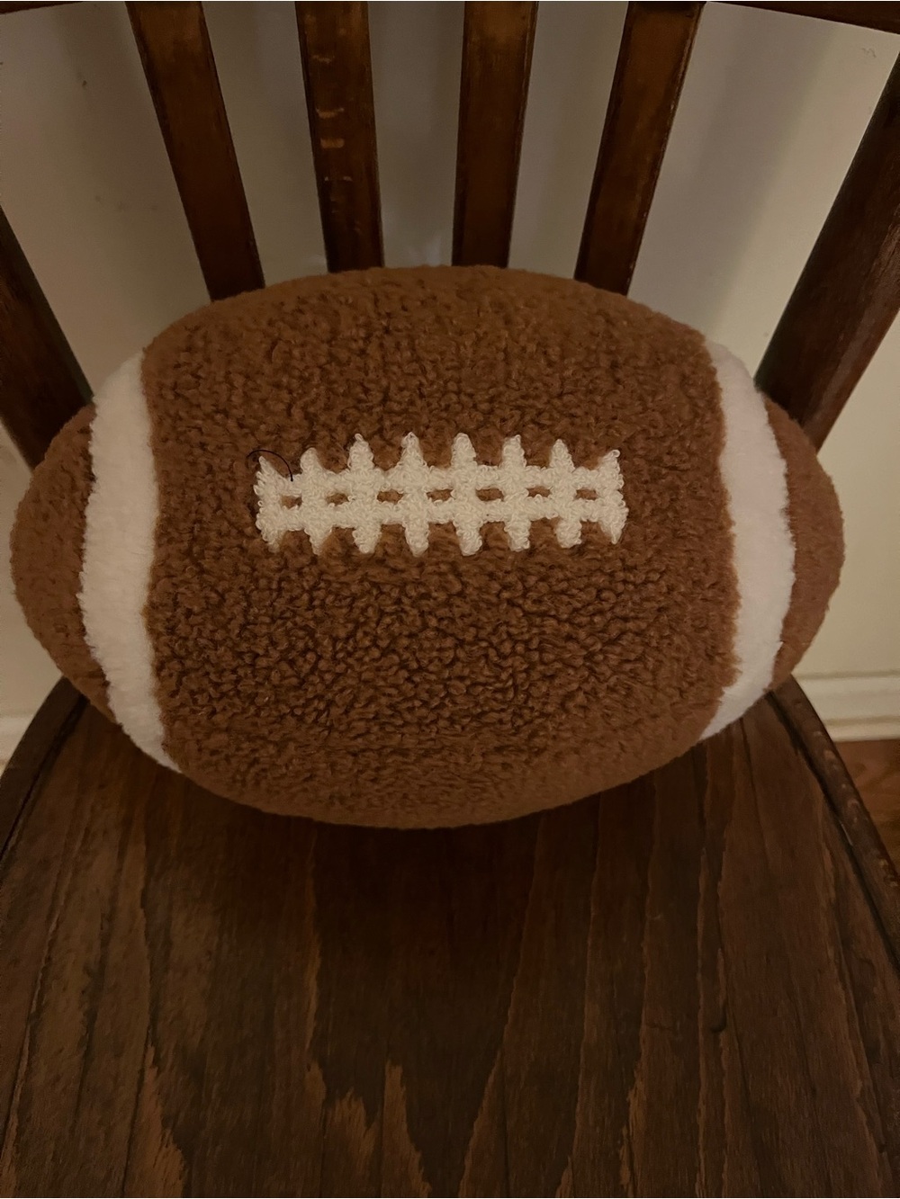 Shiraleah sherpa football pillow